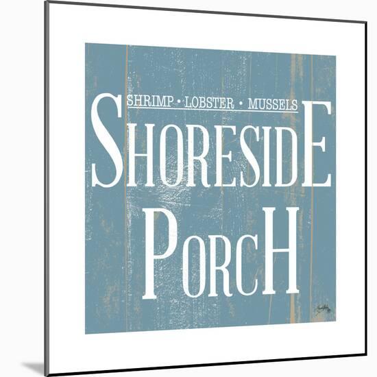 Shoreside Porch Square-Elizabeth Medley-Mounted Art Print