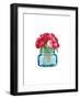 Short Blue Jar Peony-Amanda Greenwood-Framed Art Print