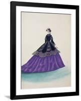 Short Cape Made of Velvet and Black Lace-Charles Pilatte-Framed Giclee Print