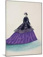 Short Cape Made of Velvet and Black Lace-Charles Pilatte-Mounted Giclee Print