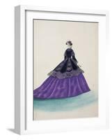 Short Cape Made of Velvet and Black Lace-Charles Pilatte-Framed Giclee Print