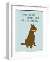 Short End Of Stick-Dog is Good-Framed Art Print