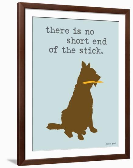 Short End Of Stick-Dog is Good-Framed Art Print