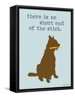 Short End Of Stick-Dog is Good-Framed Stretched Canvas