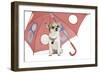 Short-Haired Chihuahua in Studio Sitting-null-Framed Photographic Print