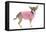 Short-Haired Chihuahua Wearing Pink T-Shirt-null-Framed Stretched Canvas