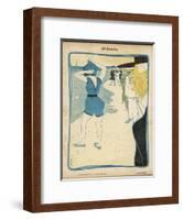 Short Swimming Costume Attracts Attention on the Beach-Roubille-Framed Art Print