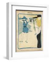 Short Swimming Costume Attracts Attention on the Beach-Roubille-Framed Art Print