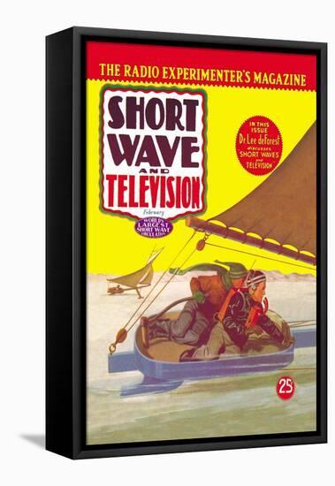 Short Wave and Television: Radio Controlled Ice Sailing-null-Framed Stretched Canvas