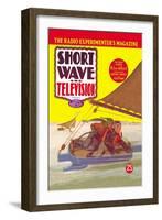 Short Wave and Television: Radio Controlled Ice Sailing-null-Framed Art Print