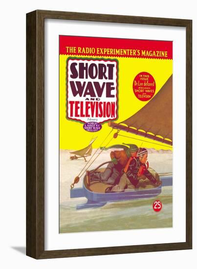 Short Wave and Television: Radio Controlled Ice Sailing-null-Framed Art Print