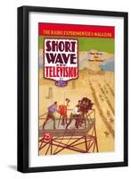 Short Wave and Television: Short Waves Aid Movie Directors-null-Framed Art Print