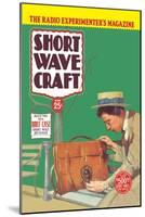 Short Wave Craft: Build This New Briefcase Short Wave Receiver-null-Mounted Art Print