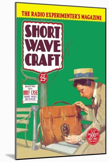 Short Wave Craft: Build This New Briefcase Short Wave Receiver-null-Mounted Art Print