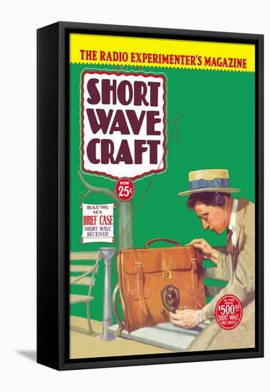 Short Wave Craft: Build This New Briefcase Short Wave Receiver-null-Framed Stretched Canvas