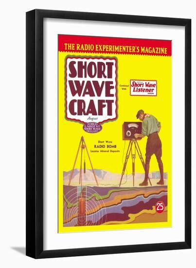 Short Wave Craft: Short Wave Radio Bomb Locates Mineral Deposits-null-Framed Art Print