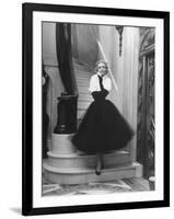 Short Wrap, Worn with Short Ball Gowns, Showing Off the Wearer's Waist-Nina Leen-Framed Photographic Print