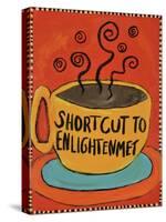 Shortcut to Enlightenment (Border)-Jennie Cooley-Stretched Canvas