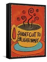 Shortcut to Enlightenment (Border)-Jennie Cooley-Framed Stretched Canvas