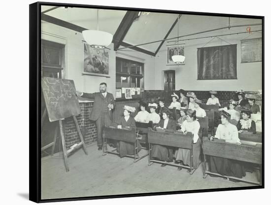 Shorthand Class for Women, Choumert Road Evening Institute, London, 1907-null-Framed Stretched Canvas