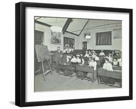 Shorthand Class for Women, Choumert Road Evening Institute, London, 1907-null-Framed Premium Photographic Print