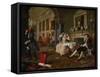 Shortly after the Wedding, from Marriage a La Mode, a Series of Six Satyrical Paintings-William Hogarth-Framed Stretched Canvas