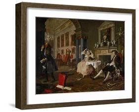 Shortly after the Wedding, from Marriage a La Mode, a Series of Six Satyrical Paintings-William Hogarth-Framed Giclee Print