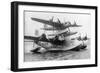 Shorts Seaplane, Dundee to South Africa, 6 October 1938-null-Framed Giclee Print