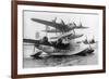 Shorts Seaplane, Dundee to South Africa, 6 October 1938-null-Framed Giclee Print
