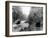 Shoshone Canyon at Yellowstone National Park Photograph - Yellowstone, WY-Lantern Press-Framed Art Print