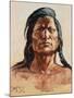 Shoshone Tribesman, 1899-Charles Marion Russell-Mounted Premium Giclee Print