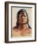 Shoshone Tribesman, 1899-Charles Marion Russell-Framed Giclee Print