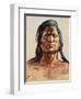 Shoshone Tribesman, 1899-Charles Marion Russell-Framed Giclee Print