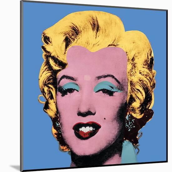 Shot Blue Marilyn, 1964-Andy Warhol-Mounted Art Print