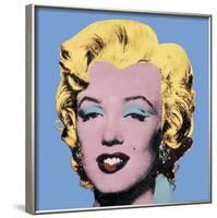 Shot Light Blue Marilyn, 1964-Andy Warhol-Framed Art Print