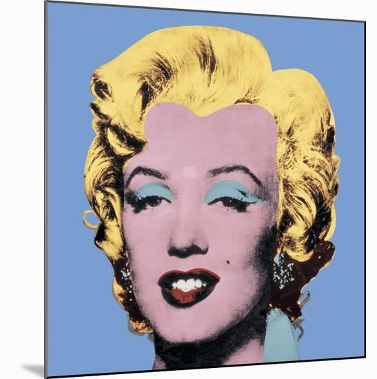 Shot Light Blue Marilyn, 1964-Andy Warhol-Mounted Art Print