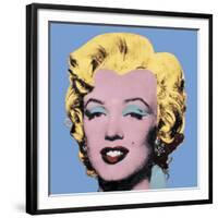 Shot Light Blue Marilyn, 1964-Andy Warhol-Framed Art Print