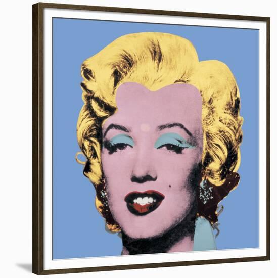 Shot Light Blue Marilyn, 1964-Andy Warhol-Framed Art Print