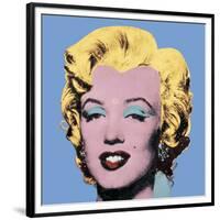 Shot Light Blue Marilyn, 1964-Andy Warhol-Framed Art Print