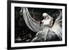 Shot Of A Twilight Girl In White Dress. Halloween, Horror-prometeus-Framed Art Print