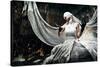 Shot Of A Twilight Girl In White Dress. Halloween, Horror-prometeus-Stretched Canvas