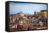 Shot of Old Havana City, Cuba-Andrey Armyagov-Framed Stretched Canvas