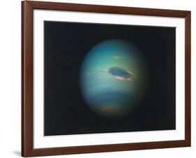 Shot of Planet Neptune Produced from Images Taken Through Spacecraft Voyager Ii's Wide-Angle Camera-null-Framed Photographic Print