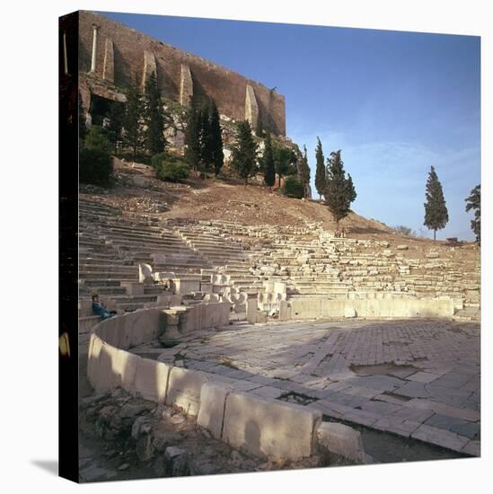 Shot of the Theatre of Dionysus in Athens, 5th Century Bc-CM Dixon-Stretched Canvas