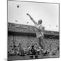 Shot Putter Francis Delaney in Mid-Throw in an Attempt to Qualify During the U.S. Olympic Tryouts-Ed Clark-Mounted Premium Photographic Print
