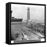 Shot Tower and the Miners Foundry in San Francisco-null-Framed Stretched Canvas