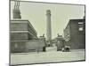 Shot Tower, Gates with Sphinxes, and Milk Cart, Belvedere Road, Lambeth, London, 1930-null-Mounted Premium Photographic Print