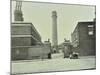 Shot Tower, Gates with Sphinxes, and Milk Cart, Belvedere Road, Lambeth, London, 1930-null-Mounted Photographic Print