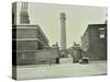 Shot Tower, Gates with Sphinxes, and Milk Cart, Belvedere Road, Lambeth, London, 1930-null-Stretched Canvas