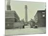 Shot Tower, Gates with Sphinxes, and Milk Cart, Belvedere Road, Lambeth, London, 1930-null-Mounted Photographic Print